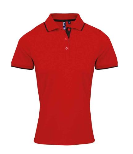 Premier Ladies Contrast Coolchecker® Piqué Polo Shirt