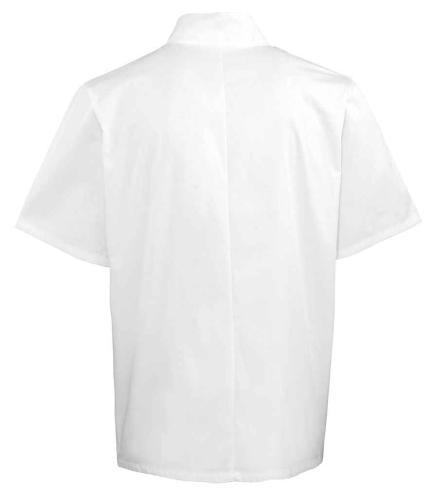 Premier Unisex Short Sleeve Stud Front Chef's Jacket 1