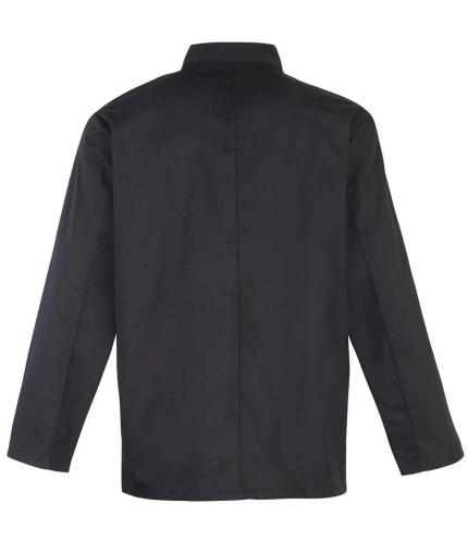 Premier Unisex Long Sleeve Stud Front Chef's Jacket 2