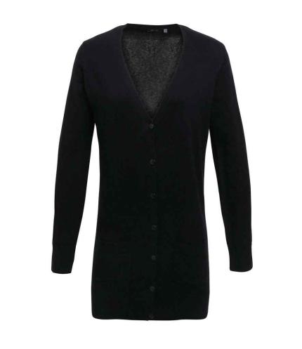 Premier Ladies Longline V Neck Cardigan