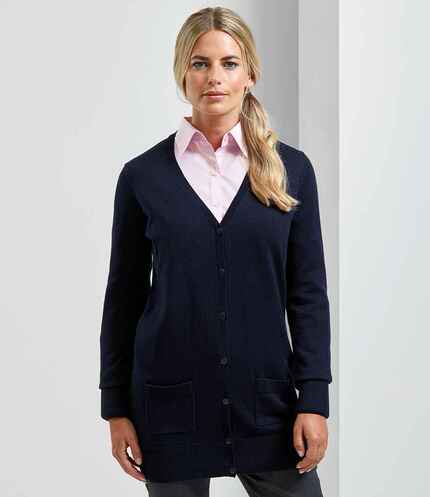 Premier Ladies Longline V Neck Cardigan 3