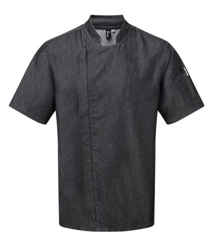 Premier Short Sleeve Zipped Chef's Jacket