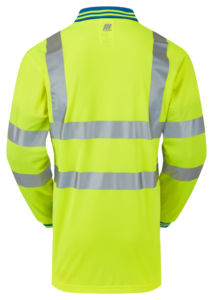 PULSAR Hi-Vis L/Sleeve Cut Reinforced Polo Shirt 1