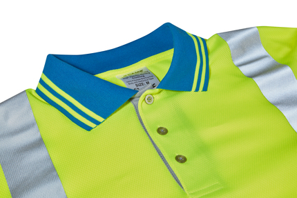 PULSAR Hi-Vis L/Sleeve Cut Reinforced Polo Shirt 2