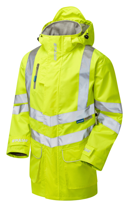 PULSAR Protect Hi Vis Mesh Lined Storm Coat - Recycled
