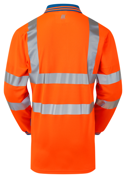 PULSAR Rail Spec Hi-Vis L/Sleeve Cut Reinforced Polo Shirt 1