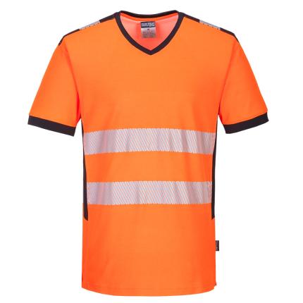 Portwest
 PW3 Hi-Vis V-Neck Mesh Insert T-Shirt S/S 0