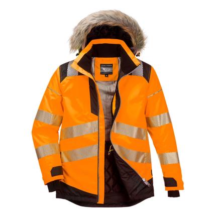 Portwest PW3 Hi-Vis Winter Parka Jacket 0