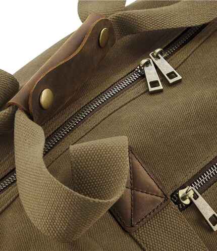 Quadra Heritage Waxed Canvas Holdall 2