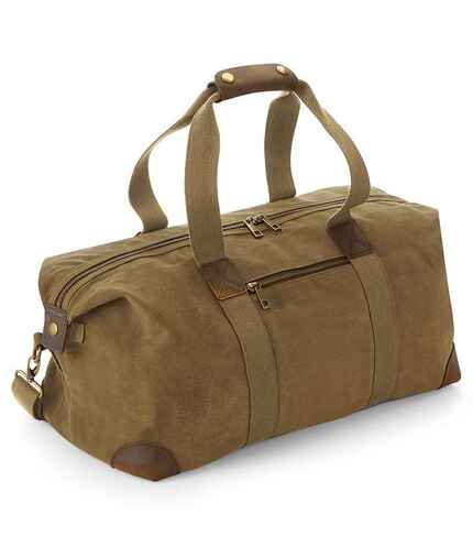 Quadra Heritage Waxed Canvas Holdall