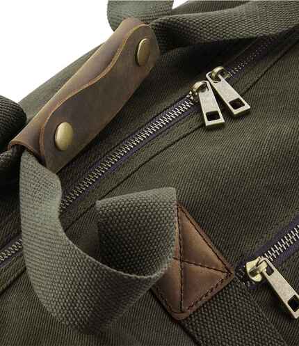 Quadra Heritage Waxed Canvas Holdall 2