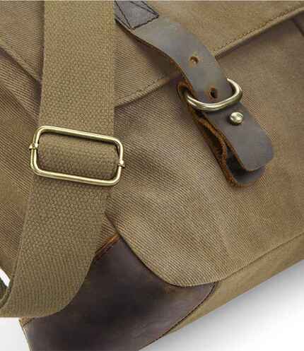 Quadra Heritage Waxed Canvas Messenger 2
