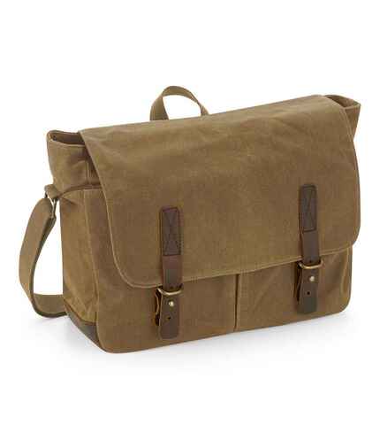 Quadra Heritage Waxed Canvas Messenger 0