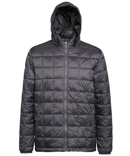 2786 Box Quilt Hooded Jacket