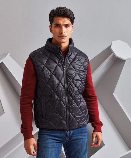 2786 Diamond Pane Padded Gilet 1