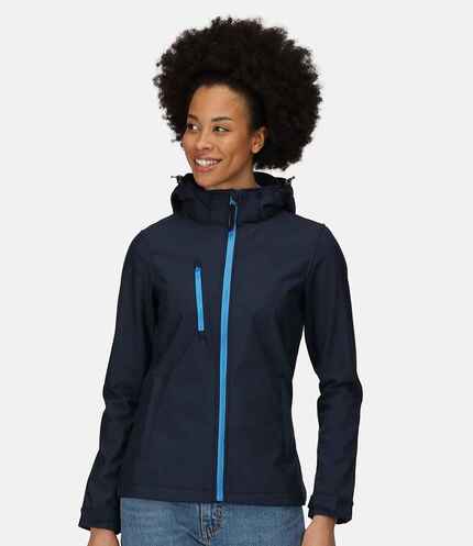 Regatta Ladies Venturer Three Layer Hooded Soft Shell Jacket 2