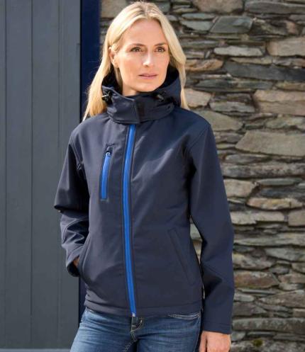 Result Core Ladies Hooded Soft Shell Jacket 2
