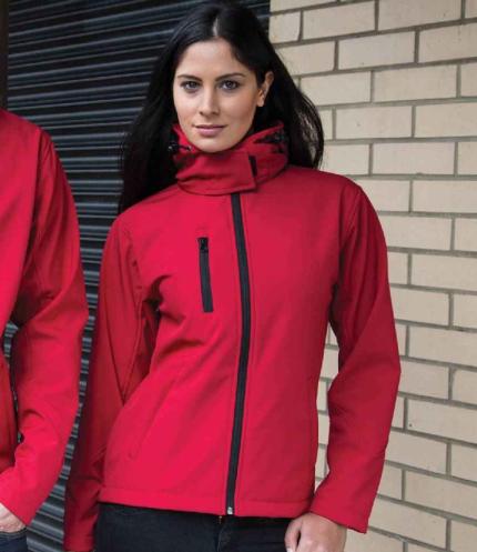 Result Core Ladies Hooded Soft Shell Jacket 2
