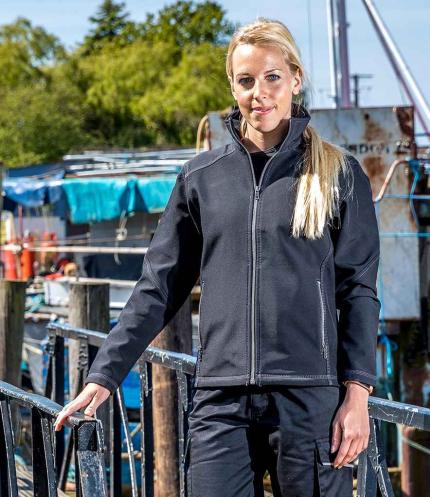 Result Work-Guard Ladies Treble Stitch Soft Shell Jacket 2