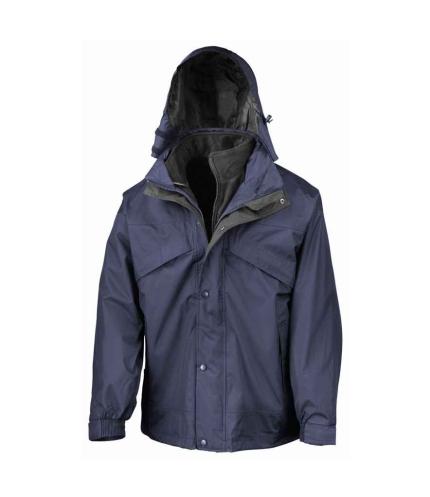 Result 3-in-1 Waterproof Zip and Clip Fleece Lined Jacket