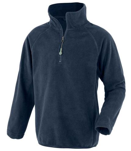 Result Genuine Recycled Kids Zip Neck Micro Fleece