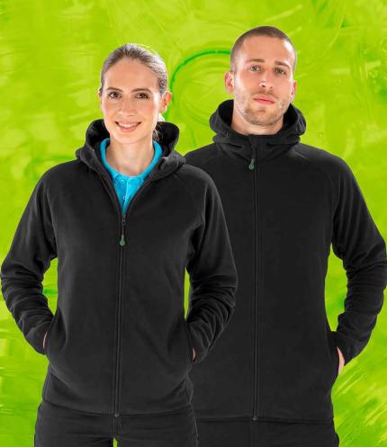 Result Genuine Recycled Hooded Micro Fleece Jacket 2