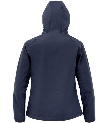 Result Recycled Ladies Three Layer Printable Hooded Soft Shell Jacket 1
