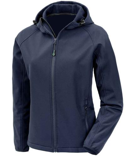 Result Recycled Ladies Three Layer Printable Hooded Soft Shell Jacket