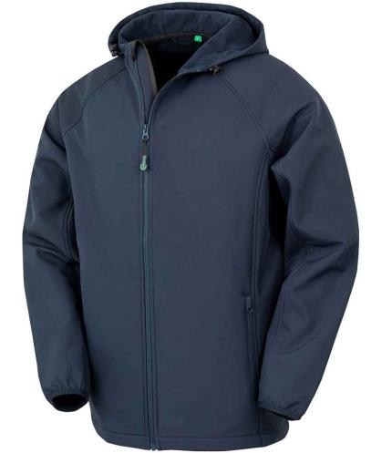 Result Recycled Three Layer Printable Hooded Soft Shell Jacket
