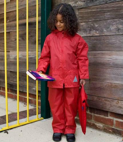 Result Kids Waterproof Jacket/Trouser Suit in Carry Bag 1
