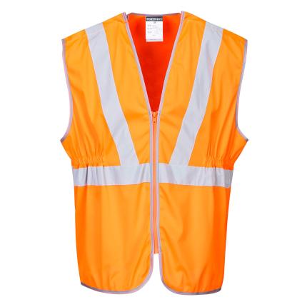 Portwest
 Hi-Vis Zip Long Length Vest 0