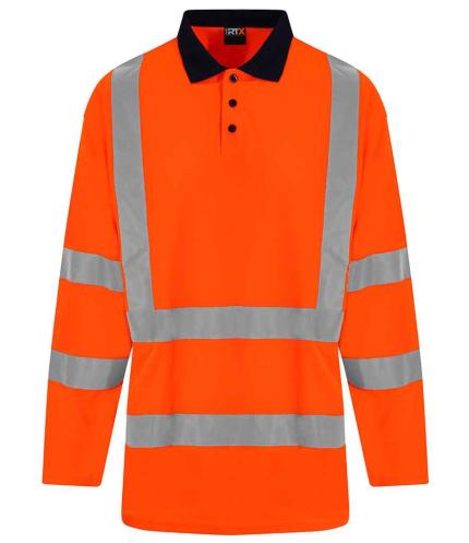 Pro RTX High Visibility Long Sleeve Polo Shirt