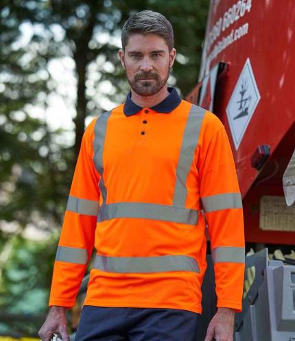 Pro RTX High Visibility Long Sleeve Polo Shirt 2