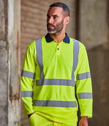 Pro RTX High Visibility Long Sleeve Polo Shirt 2