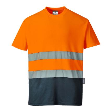 Portwest
 Hi-Vis Cotton Comfort Contrast T-Shirt S/S