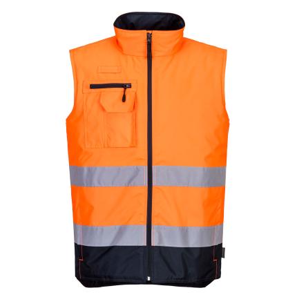 Portwest Hi-Vis Contrast Bodywarmer 0