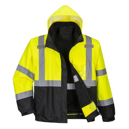 Portwest
 Hi-Vis 3-in-1 Contrast Premium Bomber Jacket 0