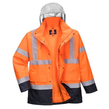 Portwest
 Hi-Vis 4-in-1 Contrast Traffic Jacket 0