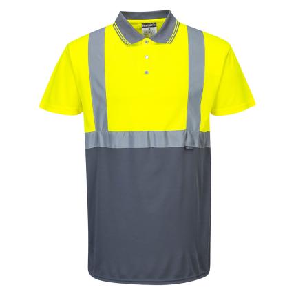 Portwest Hi-Vis Contrast Polo Shirt S/S