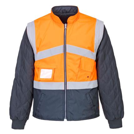 Portwest
 Hi-Vis Breathable 2-in-1 Contrast Reversible Jacket 0