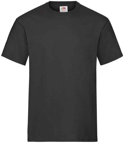 Fruit of the Loom Heavy Cotton T-Shirt - Black | Order Uniform UK Ltd