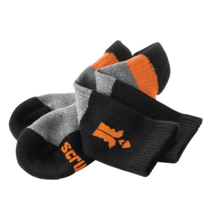 Scruffs Trade Socks Black 3pk