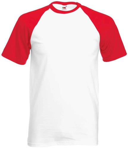 Fruit of the Loom Contrast Baseball T-Shirt