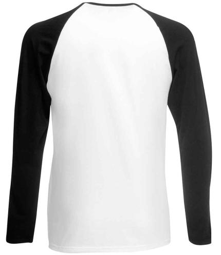 Fruit of the Loom Contrast Long Sleeve Baseball T-Shirt 1