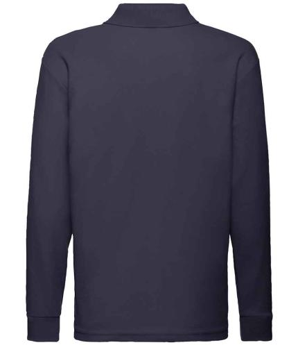 Fruit of the Loom Kids Long Sleeve Poly/Cotton Piqué Polo Shirt 2