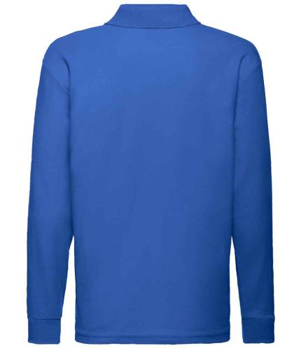 Fruit of the Loom Kids Long Sleeve Poly/Cotton Piqué Polo Shirt 2