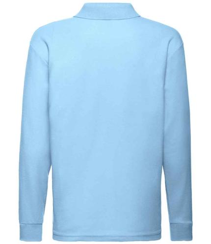 Fruit of the Loom Kids Long Sleeve Poly/Cotton Piqué Polo Shirt 2