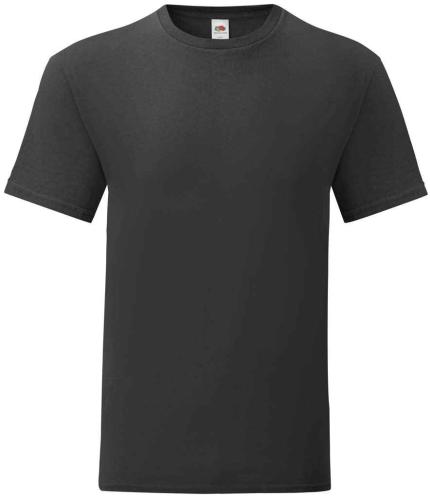 Fruit of the Loom Iconic 150 T-Shirt - Black | Order Uniform UK Ltd