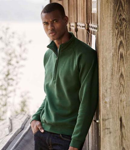 Fruit of the Loom Premium Zip Neck Sweatshirt 3
