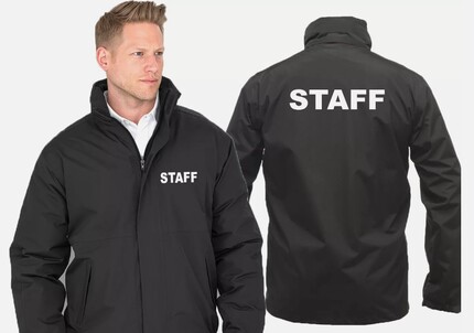 Staff Printed Result Core Channel Jacket